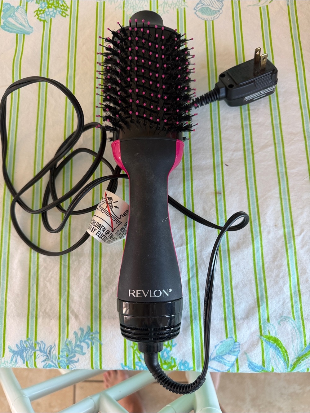 Revlon Black and Pink Hot Air Styling Brush